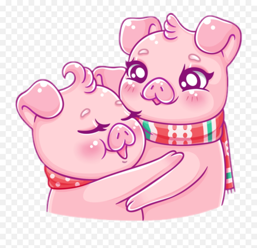 Pink Pig Sticker Challenge On Picsart Emoji,Leaf Pig Emoji