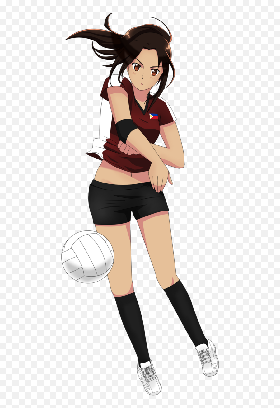 Volleyball By Exelionstar Clipart - Full Size Clipart Animated Volleyball Player Girl Emoji,Emoji Volleyball