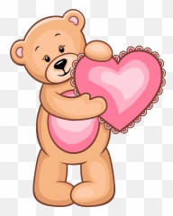 Bear Emoji Emoticon Clip Art - Teddy Bear Heart Clip Art,Bear Emoticon