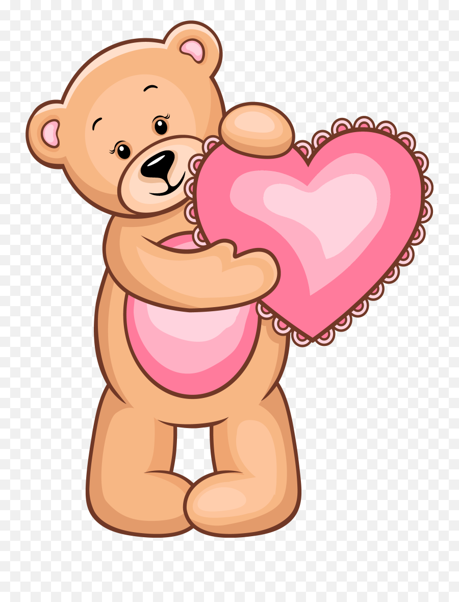 Bear Emoji Emoticon Clip Art - Teddy Bear Heart Clip Art,Bear Emoticon
