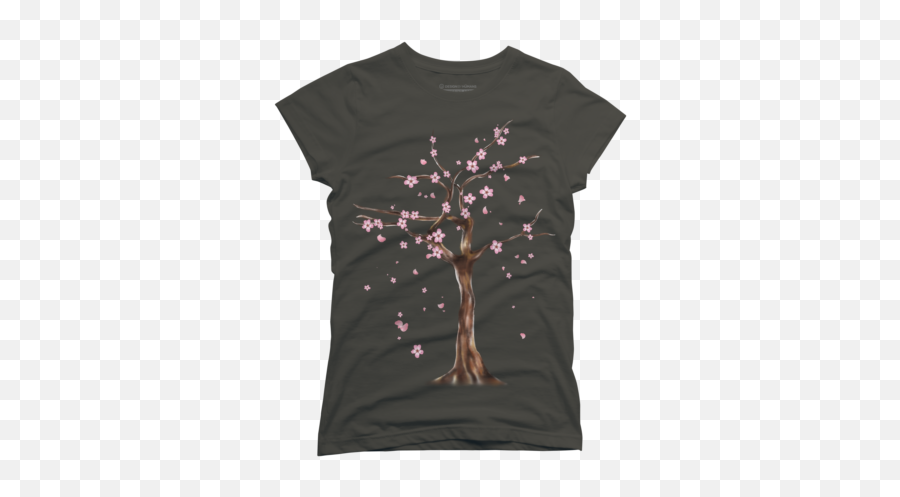 Sakura Tree T Shirt By Maryaliceart Design By Humans - Sakura Tree Tshirt Emoji,Sakura Emoji