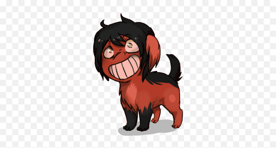 Smile Dog Stickers For Android Ios - Creepypasta Smile Dog Cute Emoji,Dog Emoji Iphone