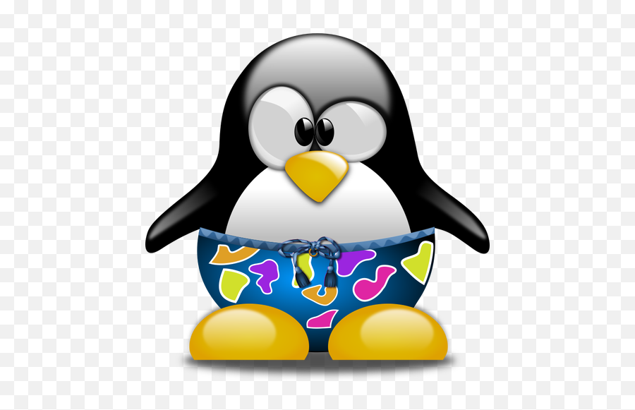 Tux In Shorts - Penguin Swimming Clip Art Emoji,Emoji Pants For Boy
