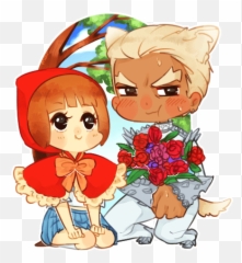 Top Red Riding Hood Gif Stickers For - Wolf That Fell In Love With Little Emoji