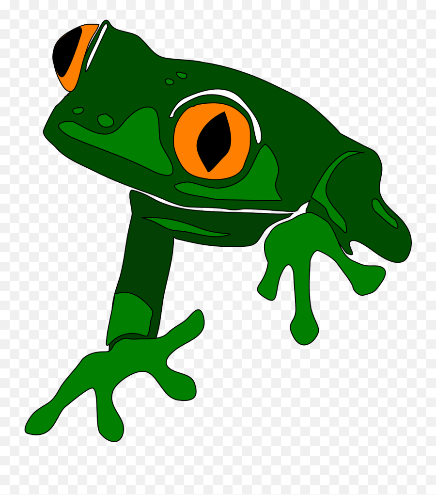 Frog Animal Cute Amphibian Green - Frog Clip Art Emoji,Small Emoticons