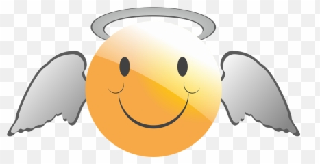 Emoticon Smiley Angel Gut Kind - Angel Emoticons Transparent Png Emoji,Emoticons