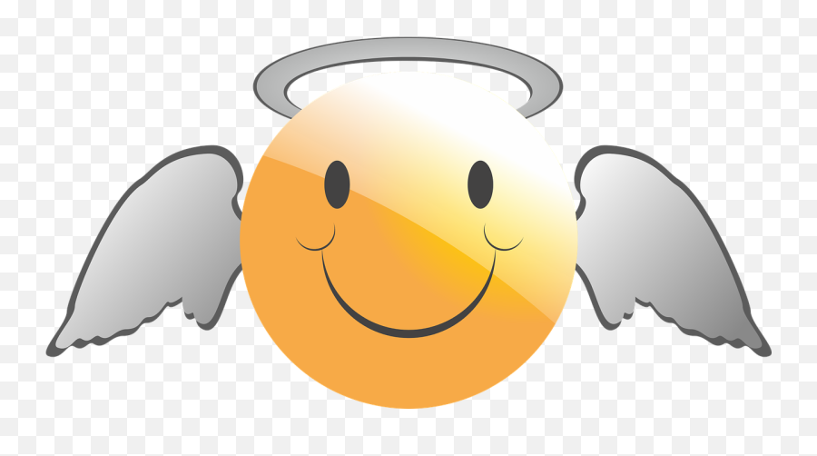 Emoticon Smiley Angel Gut Kind - Angel Emoticons Transparent Png Emoji,Emoticons