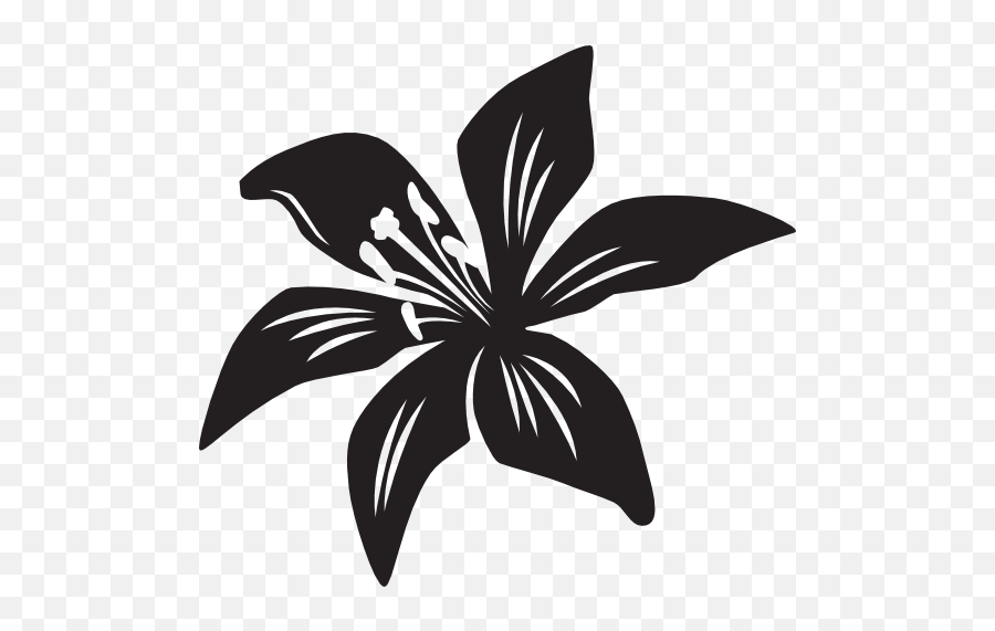 Cool Lily Flower Sticker - Lily Flower Decal Emoji,Car Old Lady Flower Emoji