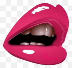 Lipstik Menutup Gambar Vektor - Talking Mouth Png Emoji