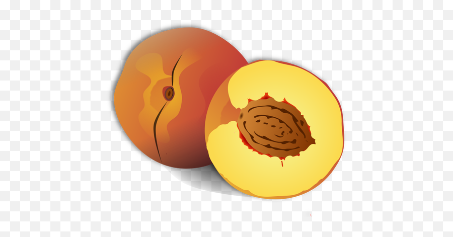 Fersken Og En Halv - Nectarine Clipart Emoji,Og Peach Emoji