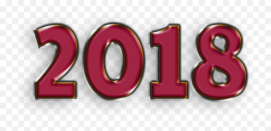 Happy New Year 2018 Hd 4k 3d Png - Graphic Design Emoji,Happy New Year Emoji 2018