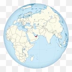 United Arab Emirates - On Globe Emoji