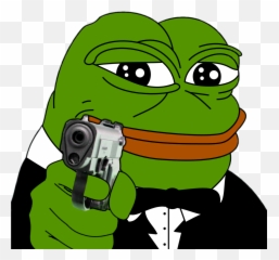 Pepe Meme Rarepepe Gun Delete - Pepe Meme Emoji,Pepe Emoji