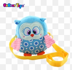 BobearToys wholesale custom stuffed animal toys cartoon baby plush bags hot backpacks kids soft messenger shoulder - Tas Ransel Animasi Burung Hantu Lucu Emoji