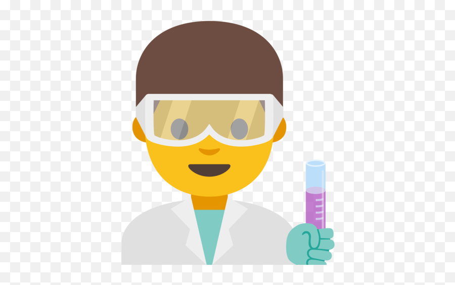 Man Scientist Emoji - Cartoon,Scientist Emoji