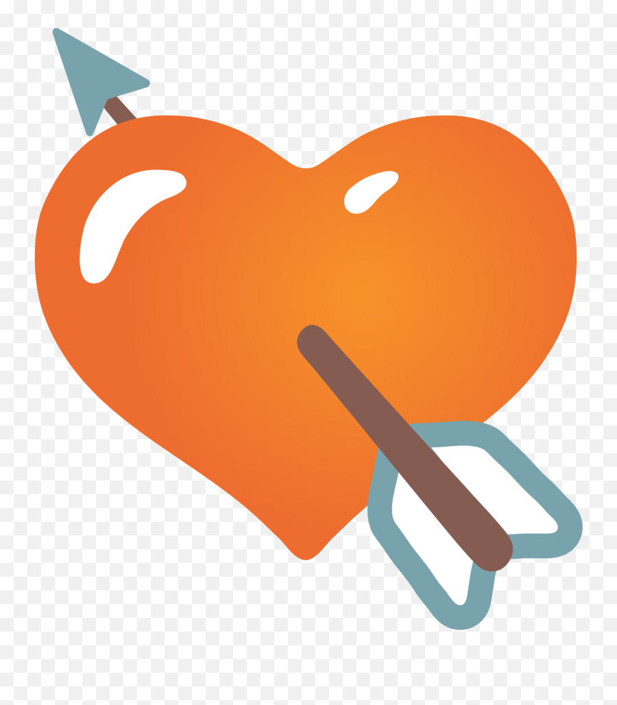 Arrow Heart Emoji Android Png Download - Emoji Png Heart,Two Hearts Emoji