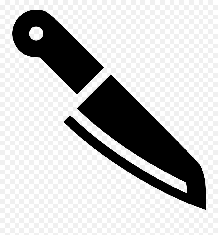 Transparent Knife Clipart Black And White - Knife Clipart Png Emoji,Paper And Knife Emoji