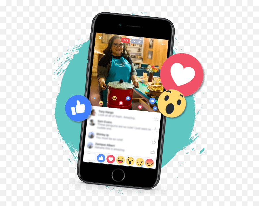 Download Hd Facebook - Live Iphone Transparent Png Image Png Iphone Facebook Emoji,Live Emoji For Iphone