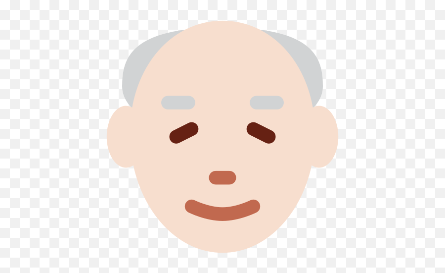 Old Man Emoji With Light Skin Tone Meaning And Pictures - Clip Art,Old Man Emoticon