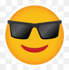 Phone Emoji Sticker Sunglasses - Sunglasses Emoji Sticker,Fancy Emoji