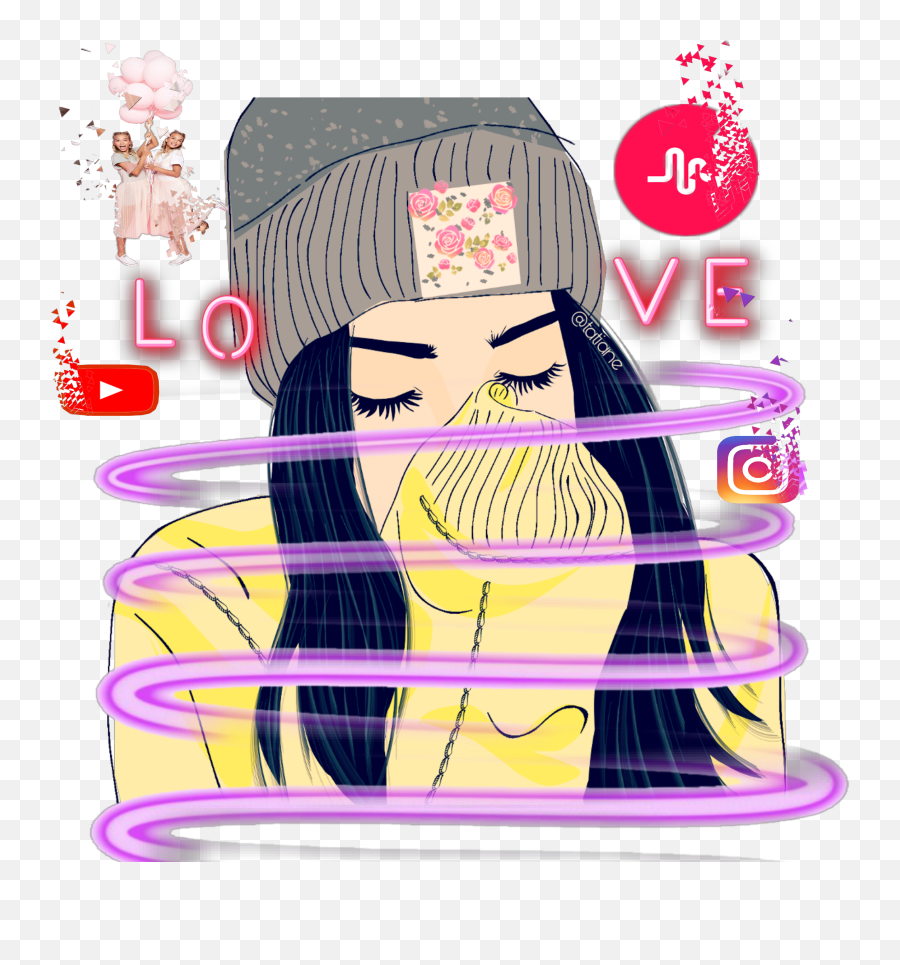 Lisaandlena Musically Instagram Youtube Love - Illustration Emoji,On Musically What Is Emoji Love