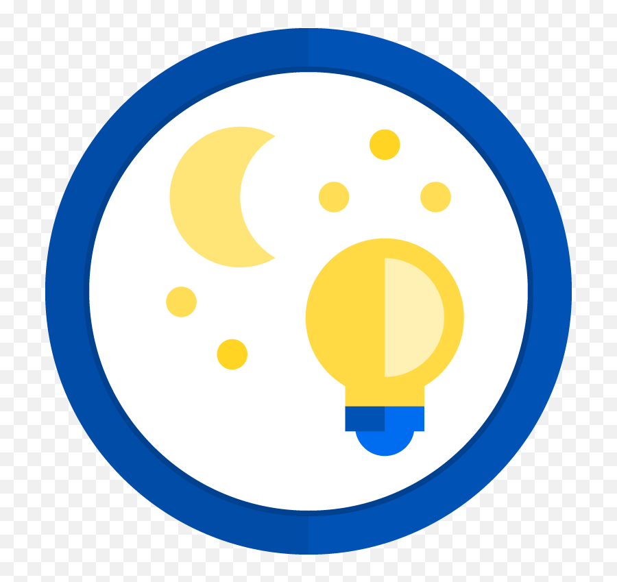 Night Lights Out - Joulebug Badge Circle Emoji,Bedtime Emoji