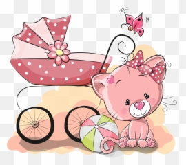 freetoedit - Sticker by mydrunkenmonkey Mädchen Kinderwagen Rosa Comic Emoji