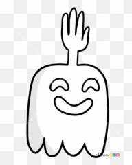 How To Draw High Five Ghost Regular Show - Happy Emoji