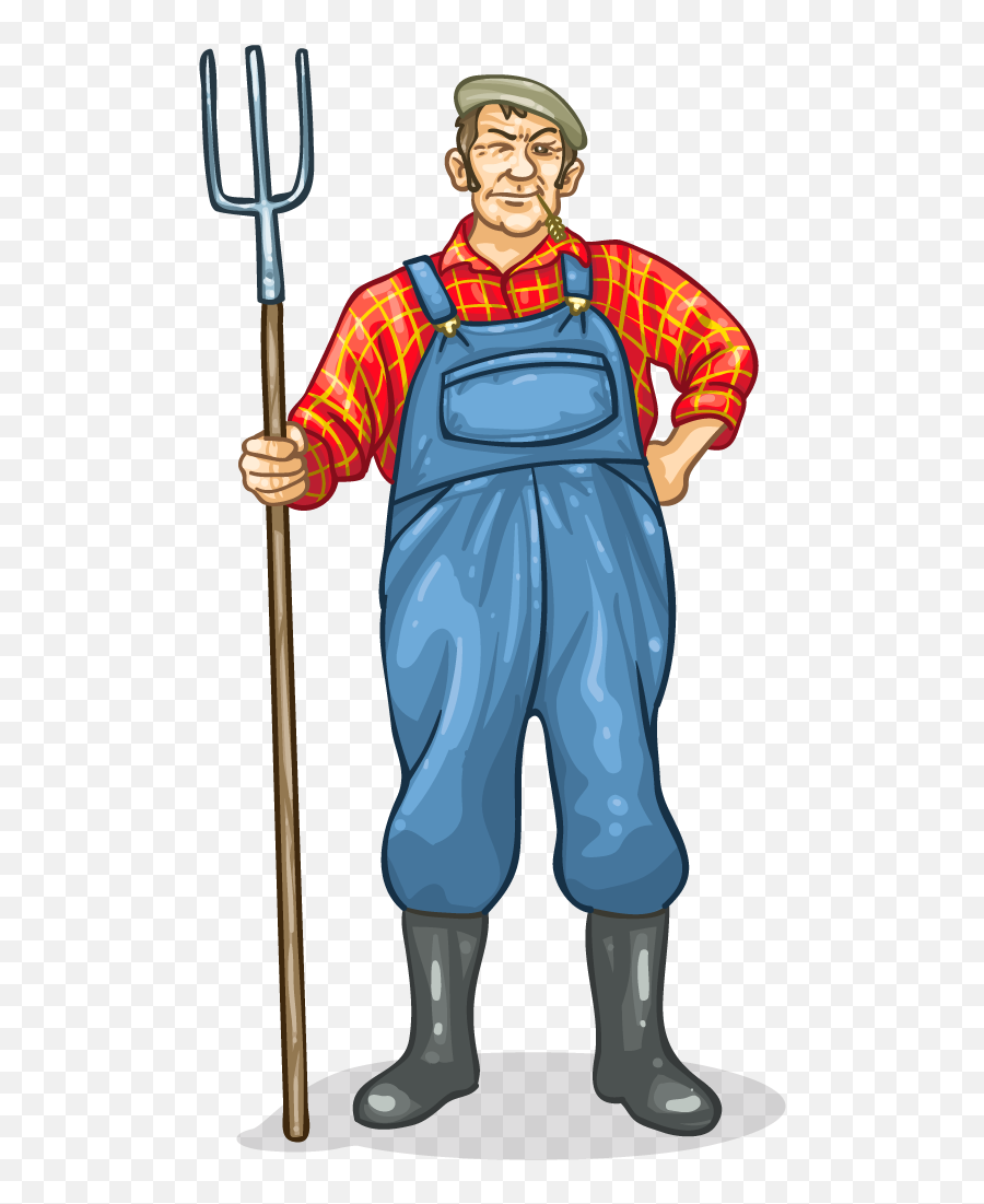 Farmer - Old Farmer Png Clipart Full Size Clipart 381577 Agriculture Man Cartoon Emoji,Farmer Emoji