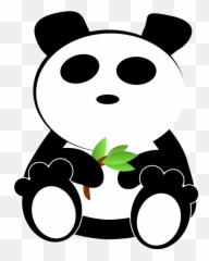 Free Bamboo Panda Vectors - Endangered Species Clipart Emoji,Bamboo Emoji
