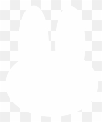 Bunny Outline Rabbit White Whiterabbit - Dot Emoji