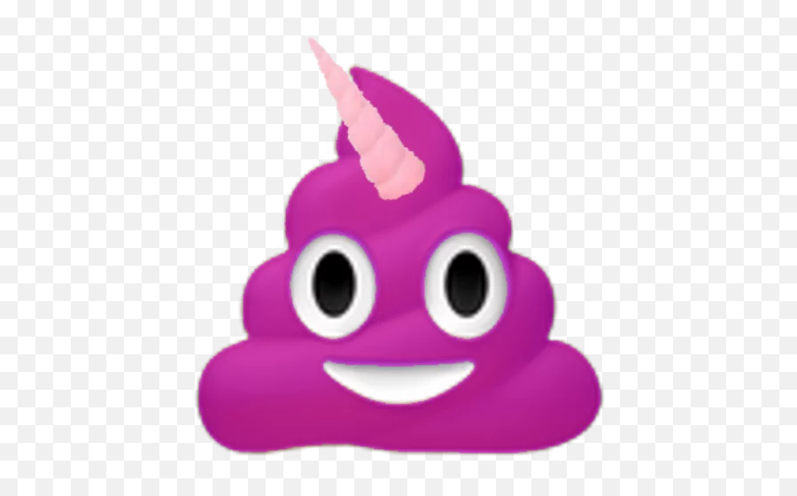 Telegram Sticker - Poop Emoji Unicorn,Emojidex