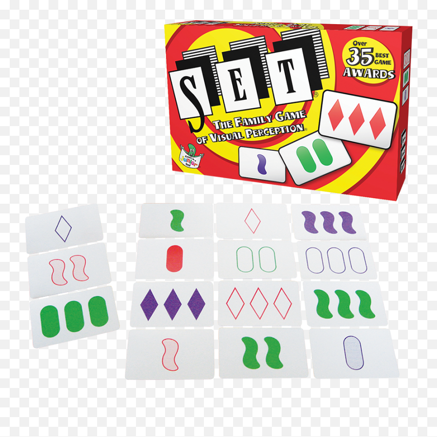 Set - Set The Family Game Of Visual Perception Emoji,Emoji Card Game