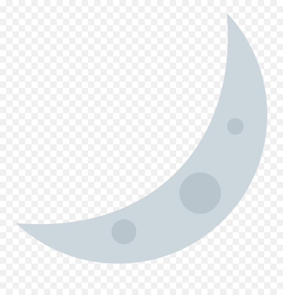 Crescent Moon Emoji Iphone Png Image - Crescent Moon Emoji Twitter,The Moon Emoji