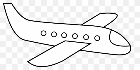 Silhouette Airplane Clipart Black And White - Airplane Silhouette Emoji ...