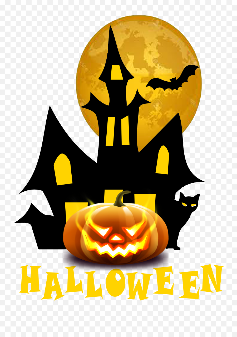 Happy Halloween - Haunted House Clip Art Emoji,Halloween Emojis Copy And Paste