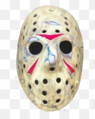 Jason Friday The 13th Mask Number2 - Goaltender Mask Emoji,Friday The 13th Emoji