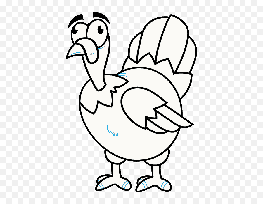 Turkey Bird Drawing Amazing - Cartoon Turkey Simple Drawing Emoji,Turkey Emoticons