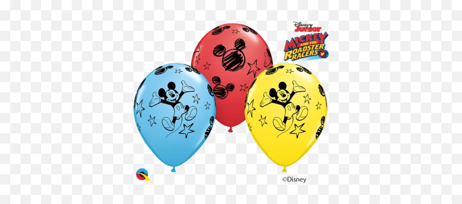 Mickey Mouse Balloons - Mickey Mouse Balloons Red Blue Balloons Yellow Balloons Emoji,House And Balloons Emoji