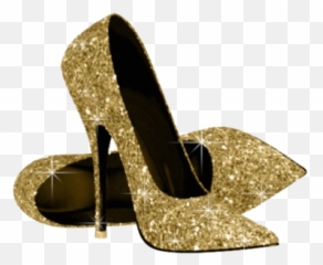 Heel Png And Vectors For Free Download - Gold Glitter High Heels Emoji