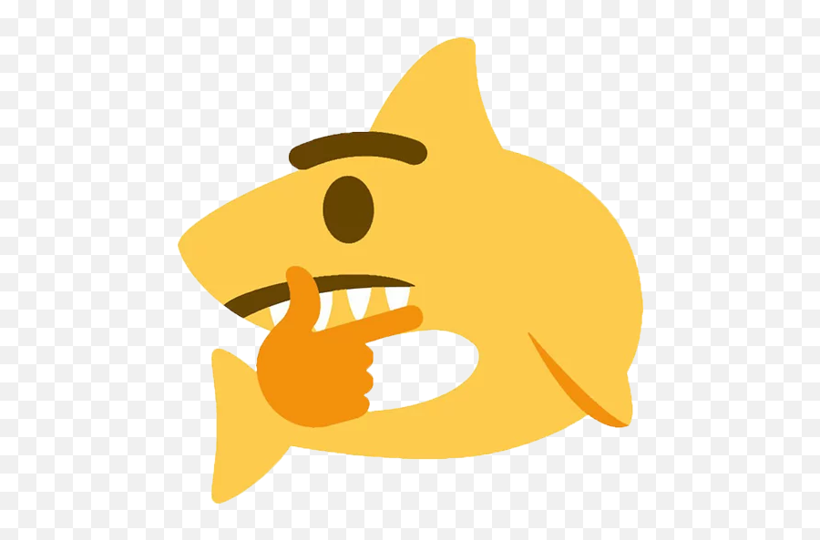 Blobhea - Shark Thonk Emoji,Otter Emoji