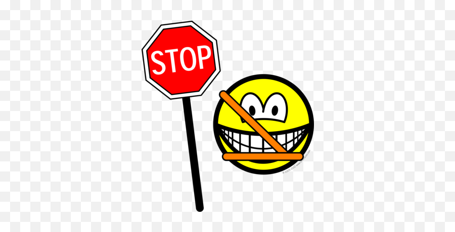 Smilies - Stop And Go Visuals Emoji,Stop Sign Emoticon
