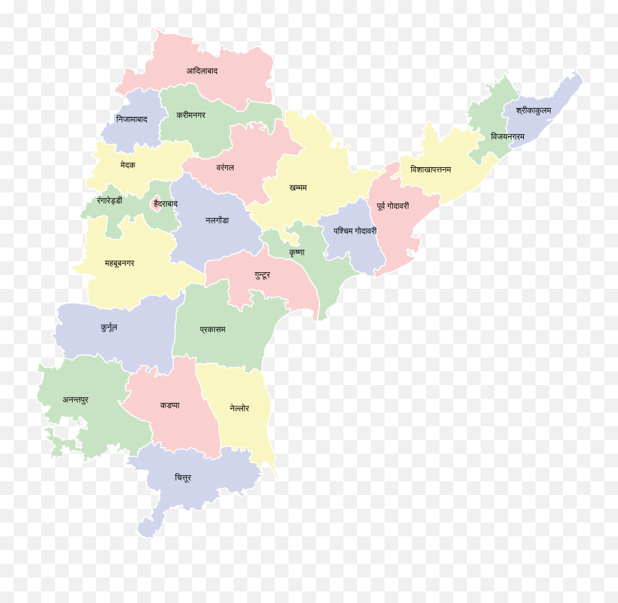 Andhra Pradesh Districts Map Hi - Andhra Pradesh Map Emoji,Emoji Page ...