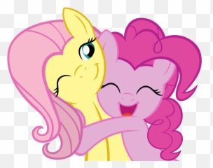 Would You Give A Hug To The Avatar - Fluttershy And Pinkie Pie Png Emoji