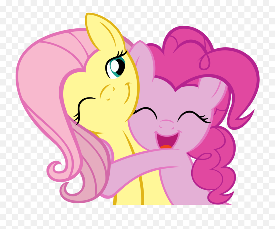 Would You Give A Hug To The Avatar - Fluttershy And Pinkie Pie Png Emoji,Hug Emoji Copy And Paste