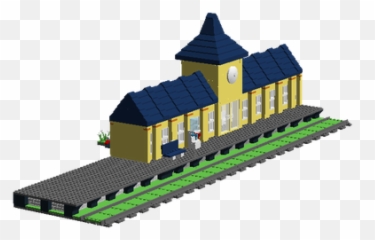 Lego Ideas - Big Railway Station Castle Emoji,Train Emoticon