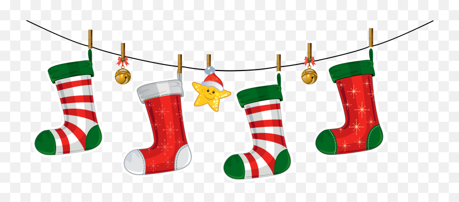Kids Christmas Clipart Transparent Background - Stockings Christmas Clipart Emoji,Christmas Carol Emoji
