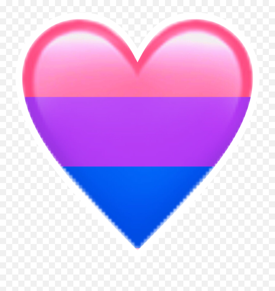 Bisexual Heart Emoji Ksks - Heart,Bisexual Emoji