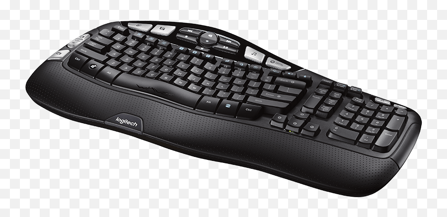 Logitech K350 Wireless Keyboard With Wave - Shape Frame U0026 Palm Logitech Mk550 Emoji,Tastiera Emoji