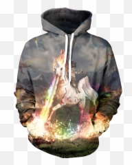 Cat From Hell Hoodie - All Over Print Apparel Getonfleek Unicorn Lasers Emoji